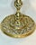 Metal Mid-20th Century French Style Reticulated Brass & Carrara Marble Drinks Table For Sale - Image 7 of 10