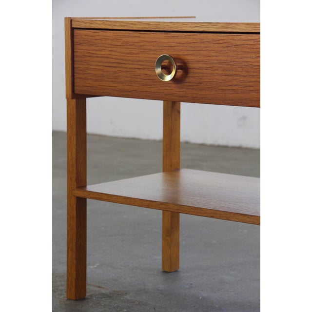Mid-Century Danish Oak Nightstand, 1970s For Sale - Image 6 of 17