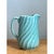 Ceramic Vintage Aqua Swirl Ceramic Pitcher For Sale - Image 7 of 12