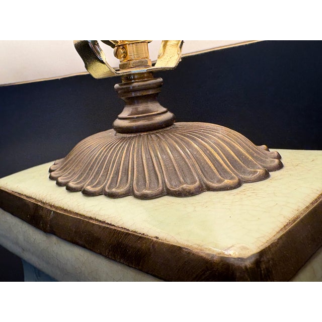 Mid 20th Century Ceramic Table Lamp by John Richard For Sale In Portland, ME - Image 6 of 10