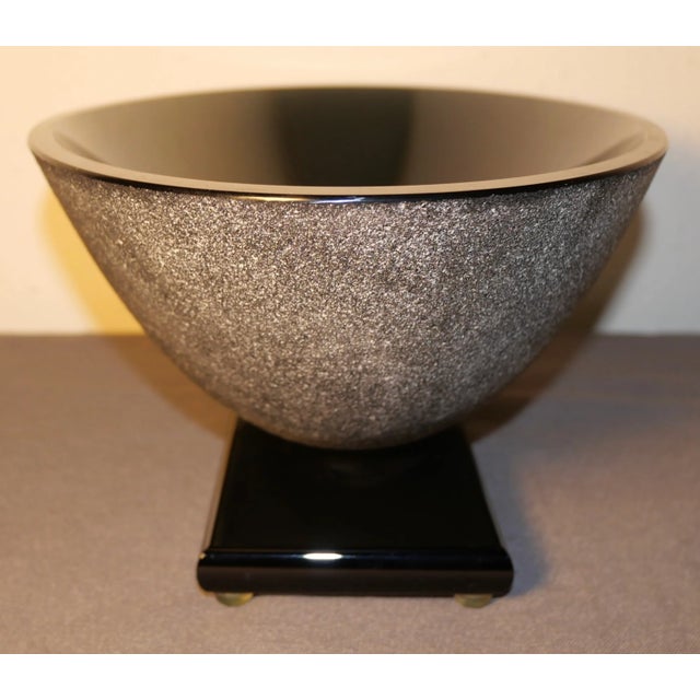 Up for sale is a Vintage Stephen Schlanser Art Glass Contemporary Style Long Oval Artifact Bowl (1997) (American)! It...