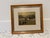 Vintage framed print of Lionel Barrymore’s “San Pedro,” featuring a California harbor scene with fishing boats, docks and...