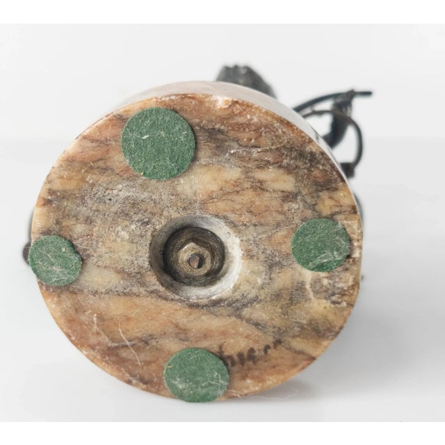 Silver Silvered Metal Figure of a Boy Carrying Water For Sale - Image 8 of 11