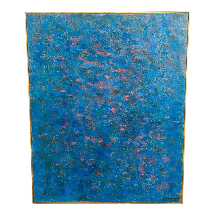 Mid Century Oil Painting George Constant Art Abstract Expressionism ...