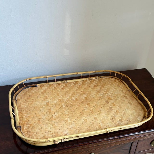 Tan 1960s Bamboo & Rattan Tiki For Sale - Image 8 of 11