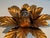 Wall or ceiling lights with flowers in gilded metal in the style of Maison Jansen For Sale - Image 9 of 12