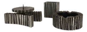 Brutalist Smoking Kit and Candleholder by Willy Ceysens, 1960s, Set of 3