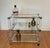 Art Deco Bar Trolley in Gold and Glass by Pierre Vandel, 1970s For Sale - Image 10 of 18