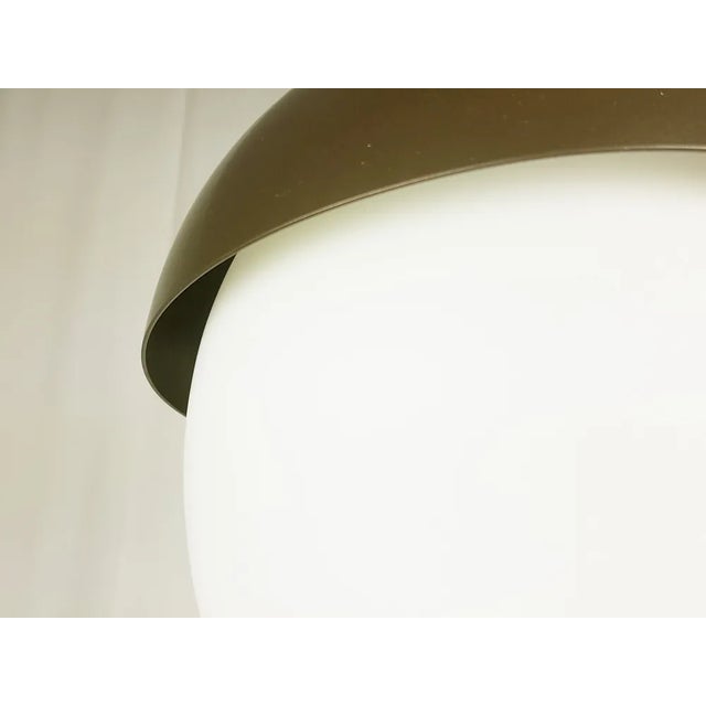 Italian Brown Metal, Copper and Glass Pendant Lamp by Bruno Gatta for Stilnovo, 1960s For Sale - Image 10 of 13