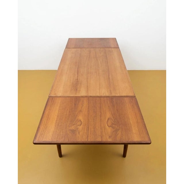 Vintage Danish Teak Table with 2 Extensions, 1960s For Sale - Image 4 of 5