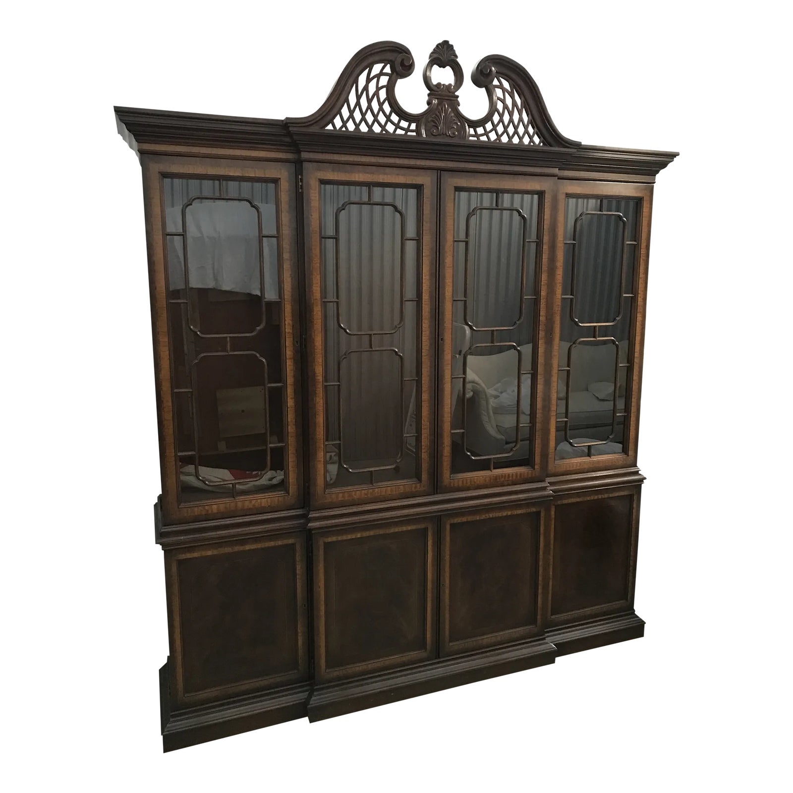 Late 20th Century Vintage Drexel Heritage Mahogany China Chairish