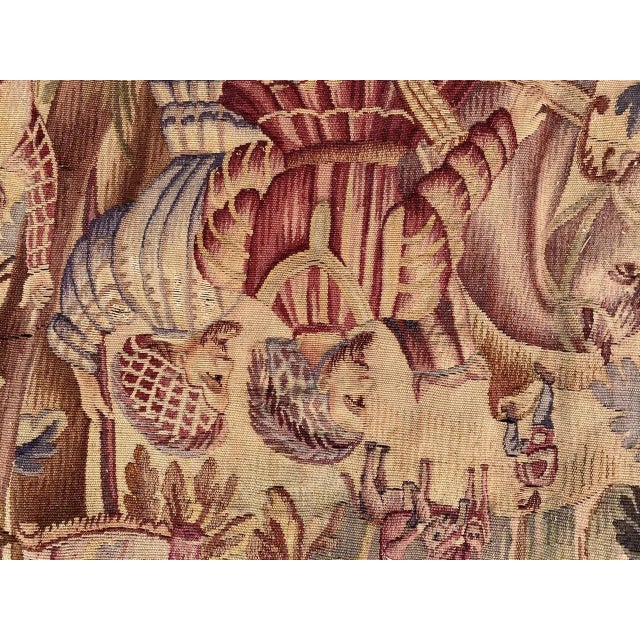 Antique French Aubusson Tapestry For Sale - Image 9 of 18