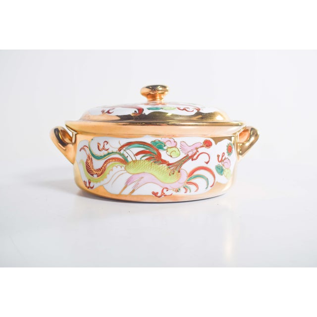 Chinese Porcelain Pot with Two Handles, 1920 For Sale - Image 4 of 11