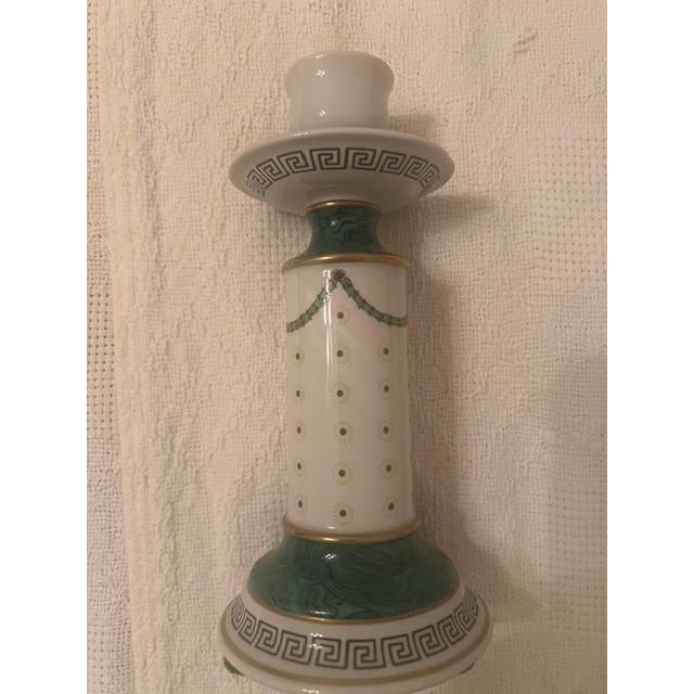 Mangani Giulia Mangani Style Porcelain Candlestick For Sale - Image 4 of 5