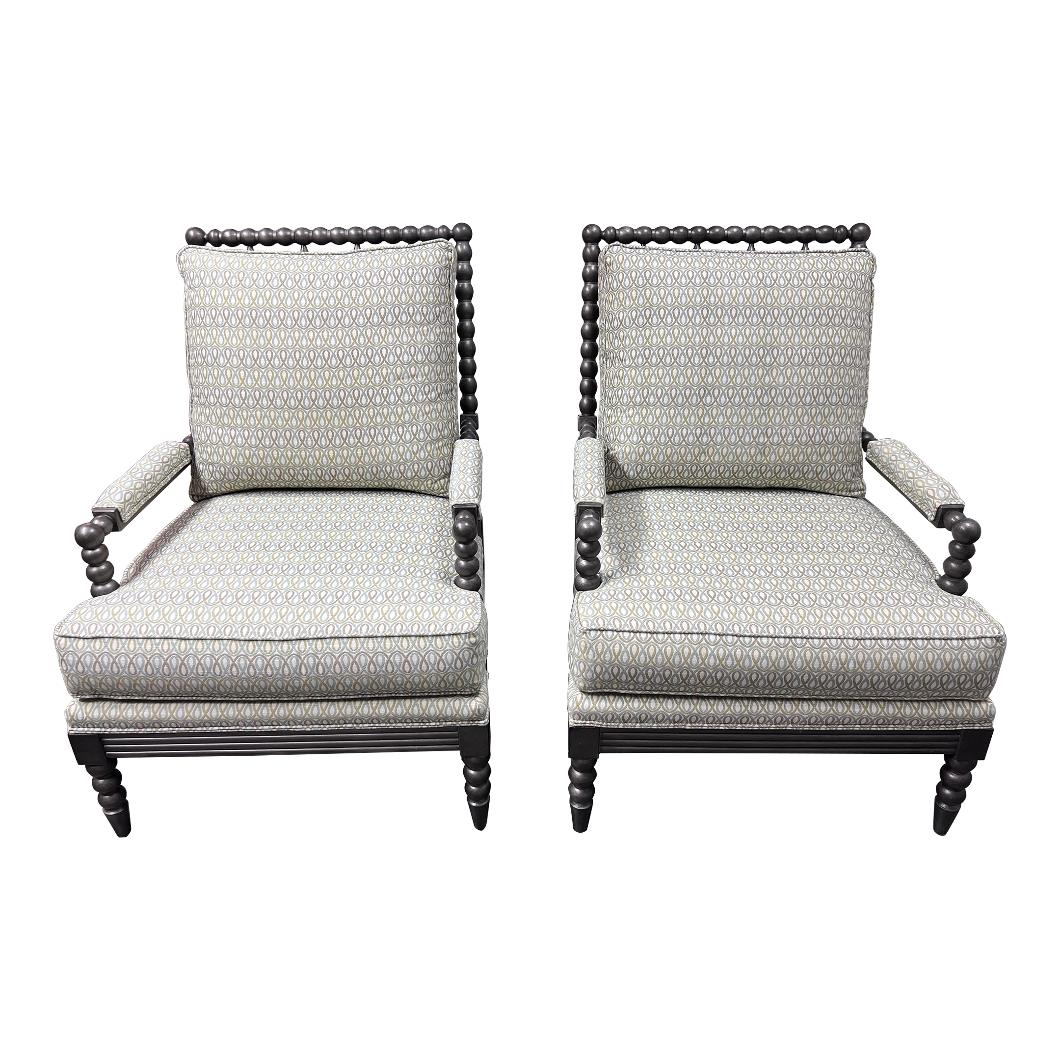 Ethan Allen Brant Arm Chairs, a Pair - image 0