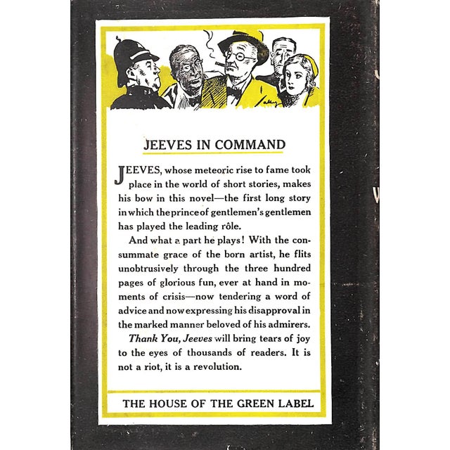 WODEHOUSE, P.G. [312] pp. Herbert Jenkins 1951 Sixth Printing 7 1/2" x 5 1/4" Thank You, Jeeves is a Jeeves comic novel by...