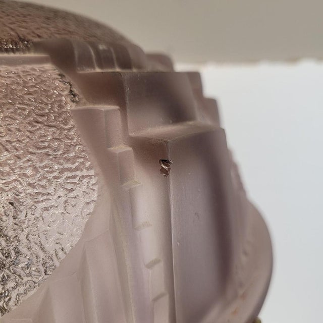 Art Deco Table Lamp in Bronze and Bent Glass from Muller Fréres, Luneville, France, 1930s For Sale - Image 10 of 18