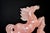 Rose Mid 20th Century Natural Rose Quartz Horse Statue Hand Carved Gemstone Sculpture For Sale - Image 8 of 16