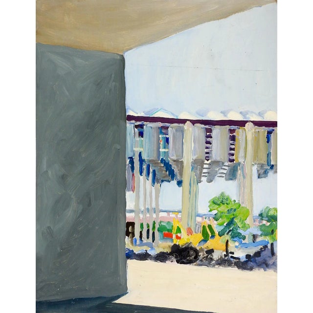 Abstract Cityscape View Painting by Marilyn Lanfear For Sale