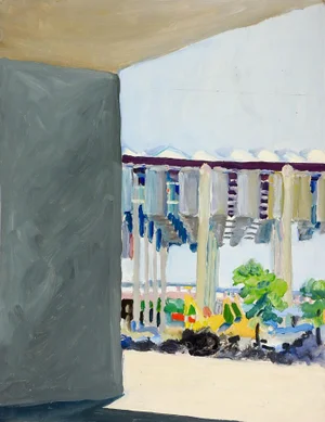 Abstract Cityscape View Painting by Marilyn Lanfear