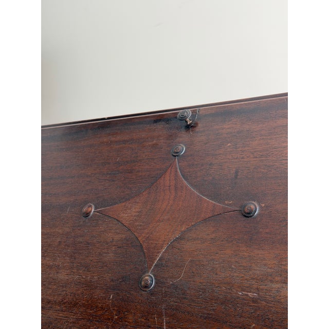 Wood Antique Circa 1930 North-Western Cabinet Co. Master-Craft Mahogany Secretary Desk — Antique Slant-Front Kneehole Desk For Sale - Image 7 of 12