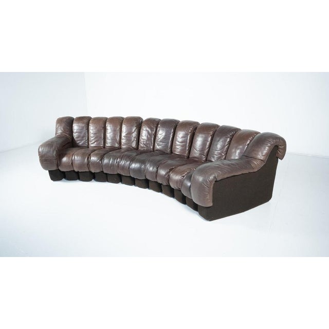 DS-600 Modular Sofa attributed to Berger, Peduzzi, Vogt & Ulrich for de Sede, 1970s, Set of 12 For Sale - Image 3 of 10