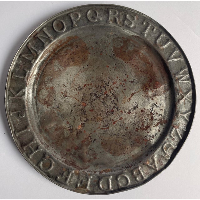 American 1890s Tin Alphabet Plates - Collection of 3 For Sale - Image 3 of 5