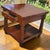 1990s 1990s Farmhouse Rustic Wood End Table With a Dome Studded Apron For Sale - Image 5 of 9