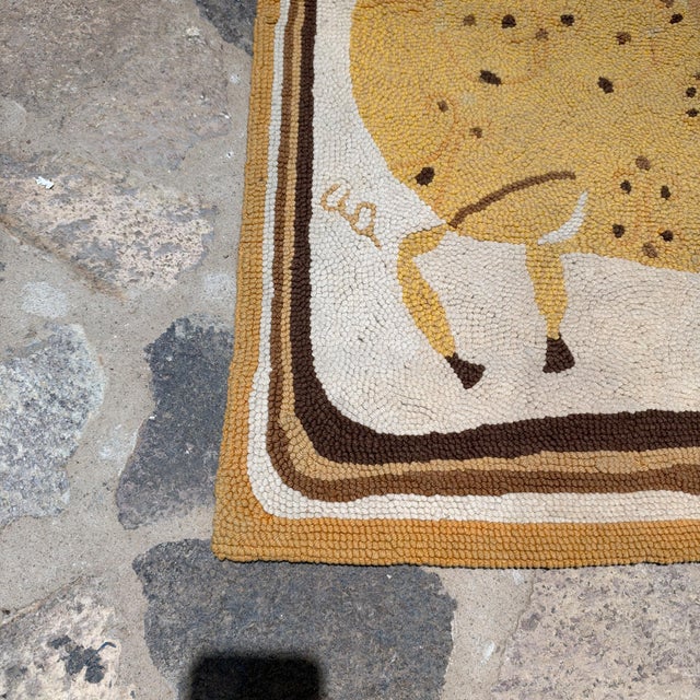 Vintage Hand-Hooked Wool Equestrian Tapestry Evelyn Ackerman for Era Industries For Sale - Image 12 of 18