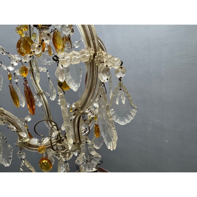 1950s Crystal Maria Teresa Light Pendant, 1950s For Sale - Image 5 of 12