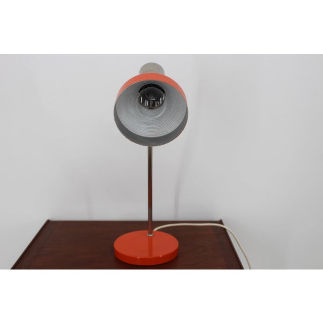 Mid-Century Modern Mid-Century Orange Table Lamp, Germany, 1970s For Sale - Image 3 of 11