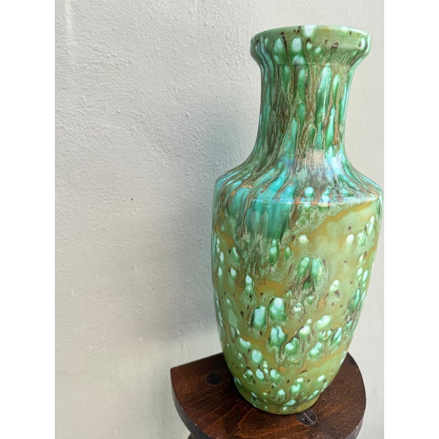Vase – Art Pottery Drip Glaze Baluster For Sale In Miami - Image 6 of 6