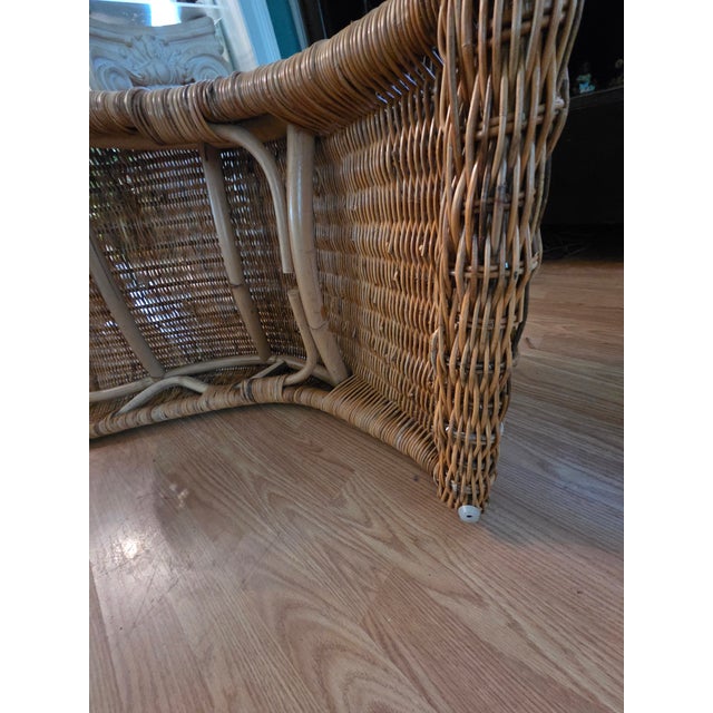 Vintage Rattan Chaise Lounge by Carl Öjerstam for Ikea For Sale In Atlanta - Image 6 of 11