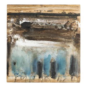 Signed 2004 “Asoko 39” Mixed Media Wall Assemblage by Juliet Holland