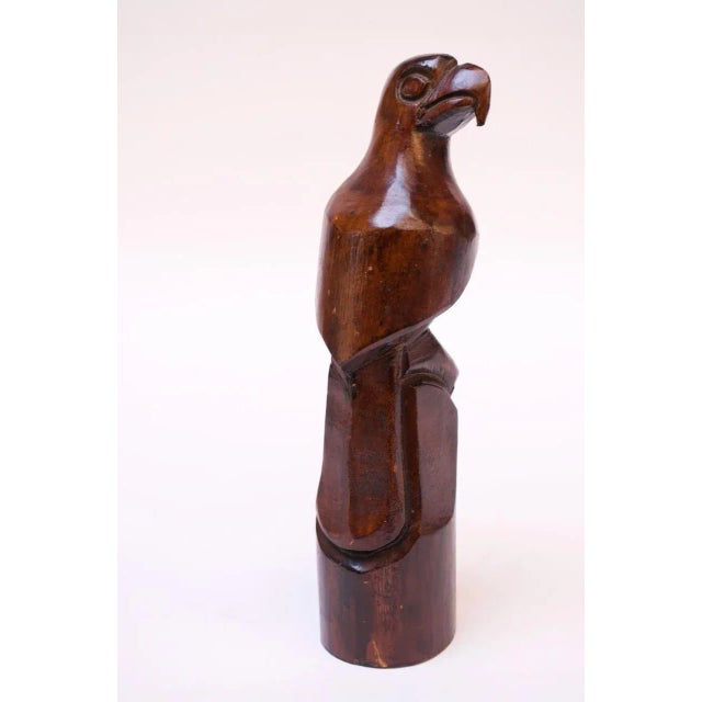Vintage Folk Art Carved Eagle / Hawk Sculpture For Sale - Image 12 of 12