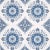 Schumacher x Mark D. Sikes Montecito Medallion Wallpaper in Indigo For Sale In New York - Image 6 of 6