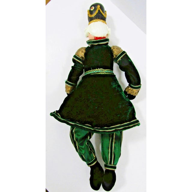 Metal 1990s Two Katherine's Collection Nutcracker Shelf Sitter Dolls Christmas Castle Theme For Sale - Image 7 of 12
