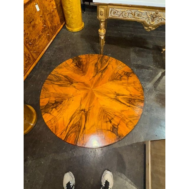 Early 21st Century French Art Deco Black Walnut Side Table For Sale - Image 5 of 5