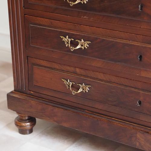 Gründerzeit Chest of Drawers in Walnut with Marble Top, 1880 For Sale - Image 6 of 10