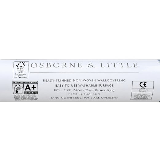 7 rolls of Osborne & Little Wallpaper - Fantasque ROLL SIZE 10m x 52cm (11yds x 20½ins) PATTERN NO W6890-05 WEIGHT GSM 150...
