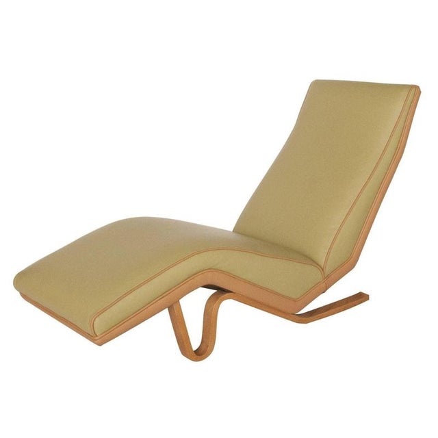 Mid-Century British Leather Chaise Lounge by Andrew J. Milne, 1950 For Sale - Image 6 of 7
