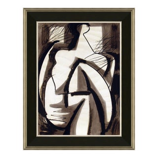 Abstract Figure Framed Art Print by David Phoenix For Sale
