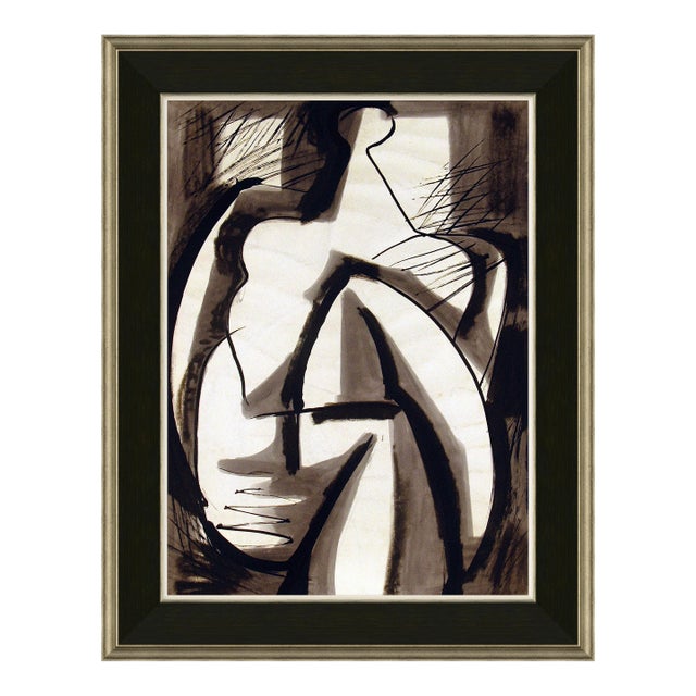 Abstract Figure Framed Art Print by David Phoenix For Sale