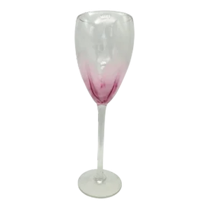 Steven Maslach Pink Tulip Wine Glass