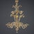 Blown Glass Chandelier with Gilding For Sale - Image 12 of 12