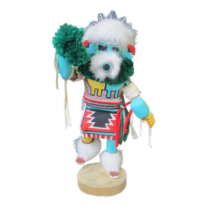 Hopi Native American Early Morning Singer Kachina Doll Statue Signed Sherman