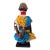 Vintage African Beaded Namji Twin Fertility Dolls Cameroon 12" H W/Wood Stand For Sale