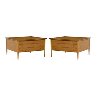 1950s Paul McCobb for Calvin the Irwin Collection 3-Drawer End Tables - a Pair For Sale