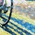 Sound and Motion - Original Urban Bicycle Still Life Pointillist Acrylic Painting For Sale In Los Angeles - Image 6 of 9