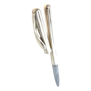 Tiffany & Co Estate Designed by Elsa Perreti Ballpoint Pen 5" Sterling Silver For Sale
